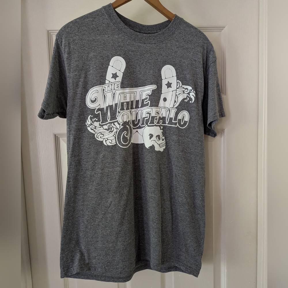 Brand New White Buffalo Concert Tee Size Medium Grey And White Color